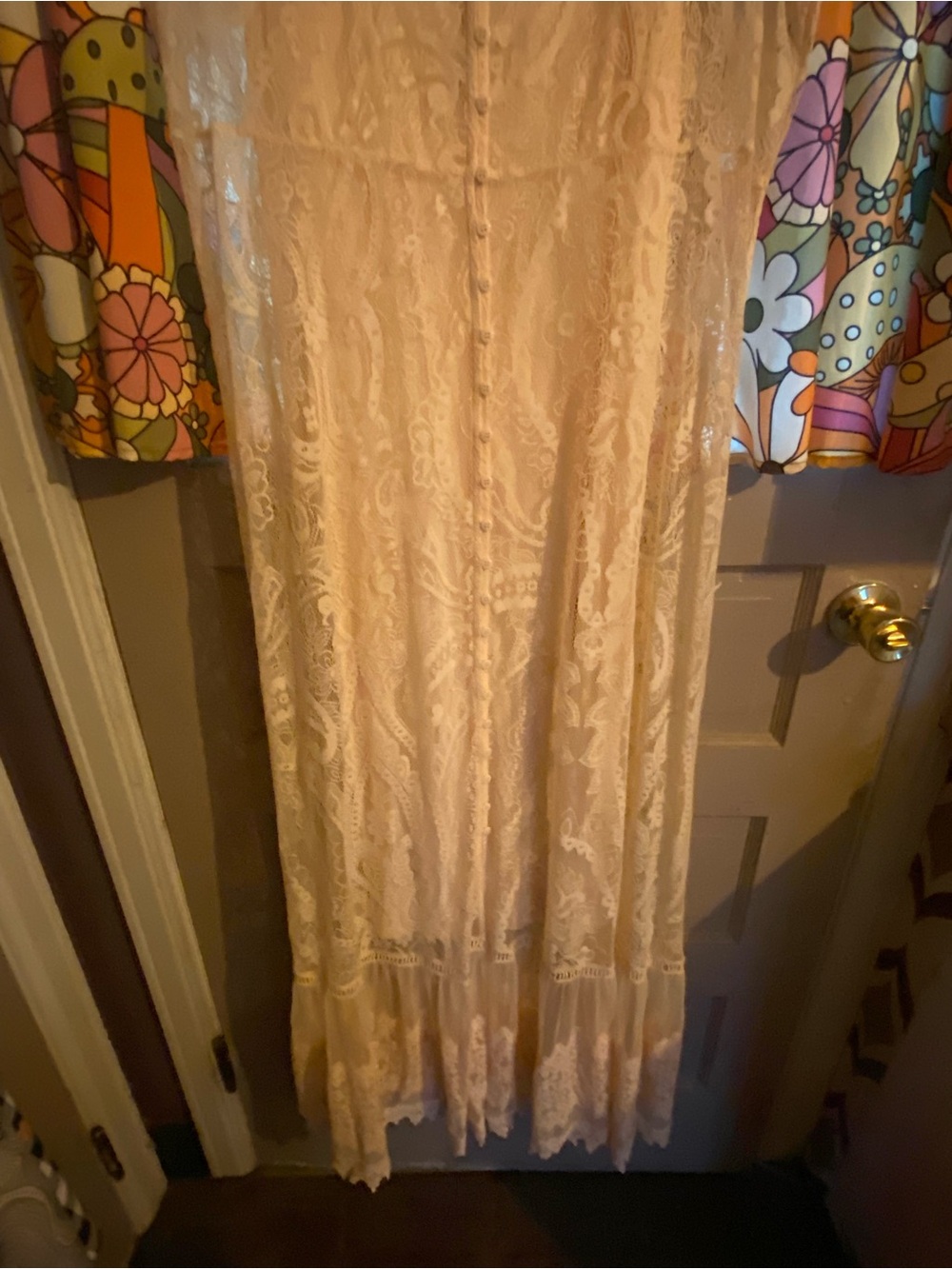 torrid Peach Lace Midi Dress NWT SIZE 2 - Picture 7 of 12